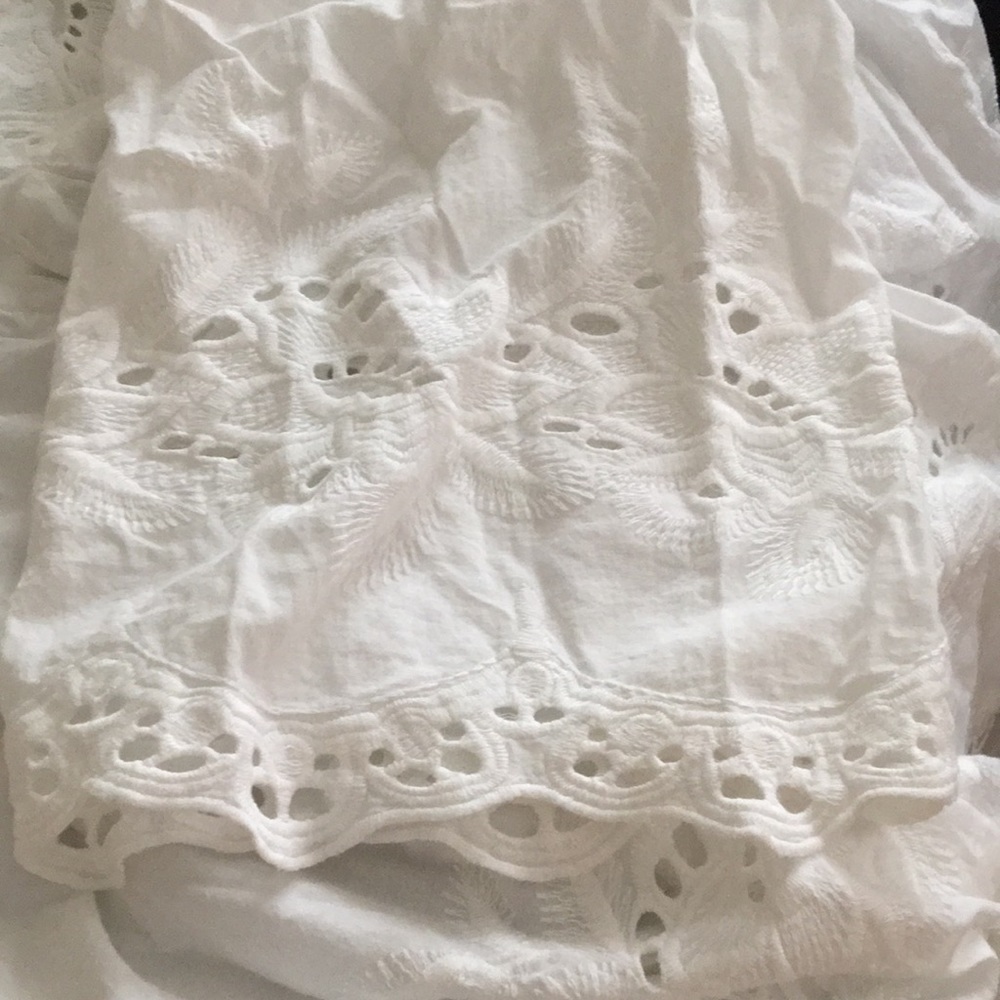 H & M White Lacey Blouse Coverup - Picture 11 of 12